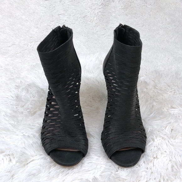 SOLD | Vince Camuto | Black Leather Booties - Picture 2 of 8
